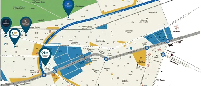 JMS-Sector-95-Gurgaon-Location-Map